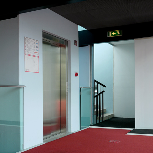 Interior of National Gallery, Ljubljana, Slovenia.