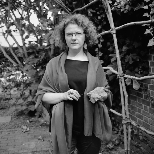 Portrait of Slovenian poet Stanka Hrastelj